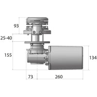 Lofrans SX2 ankerspil 12V 1000W DIN 766 kæde 8mm
