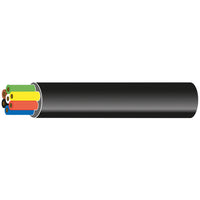 1852 Trailerkabel 7 leddet, 6x1mm2 + 1x2mm2 (sort)