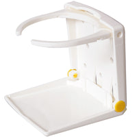 Flaskeholder plast justerbar hvid