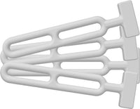 Unimer kalechestrop hvid 185mm 4-pak