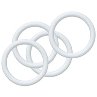 Gummiring til kaleche hvid indv. Ø47mm, tykkelse Ø7mm 4-pak