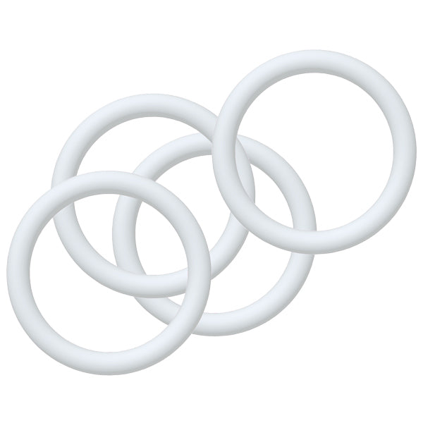 Gummiring til kaleche hvid indv. Ø47mm, tykkelse Ø7mm 4-pak