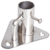 Scepterfod trekantet 90° Ø25,4mm Base 85 x 85mm