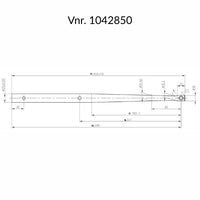 Scepter AISI 316 rustfrit stål med rundtop, længde 450mm