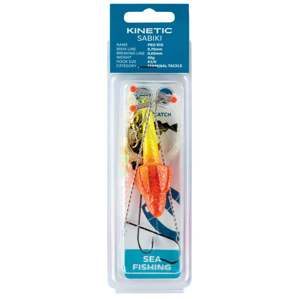 Kinetic Sabiki pro fladfisk gul/rød