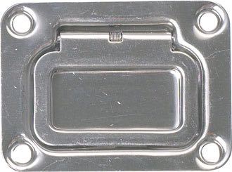 Dørkring med fjeder 75x57mm dybde 13mm RF stål