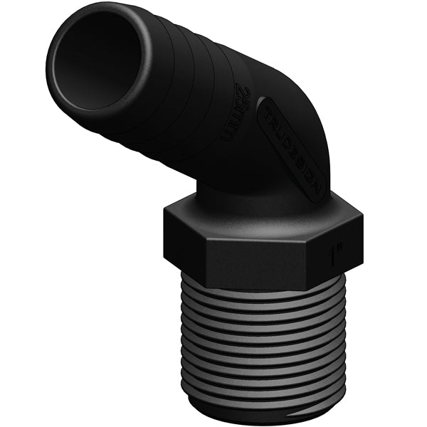 Trudesign Slangestuds 120° komposit sort