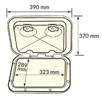 Nuova rade hvid gas beholder til 3 kg gasflasker 370x390mm
