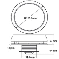 Marinco 3" Day & Night solcelle ventilator, rf