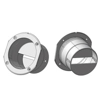 Nuova rade slangeadapter til ventilgæller 70 eller 76mm