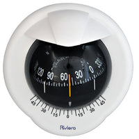 Riviera kompas POLARE BP1 - 80mm, skotmont. hvid sort rose