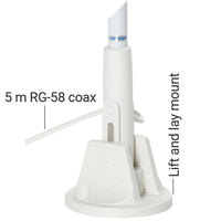 Scout KM-22BS VHF antenne 1,5m, foldbarbeslag & 5m kabel & PL-259 stik