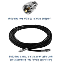 Scout Quick 6 VHF High Performance sort antenne 2.4m