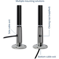 Scout Titan KS-41 Sort VHF antenne 1,2m, 6m kabel & FME/PL stik