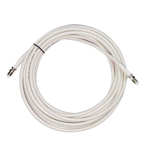 1852 VHF kabel hvid RG-8X low loss med hun FME stik