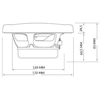 Hertz HEX 6.5 S-LD-G - 6.5" - 4Ohm mARINE HØJT. SPORT GR.RGB