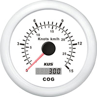 Kus gps speed 0-15knob, hvid 12/24v ø85