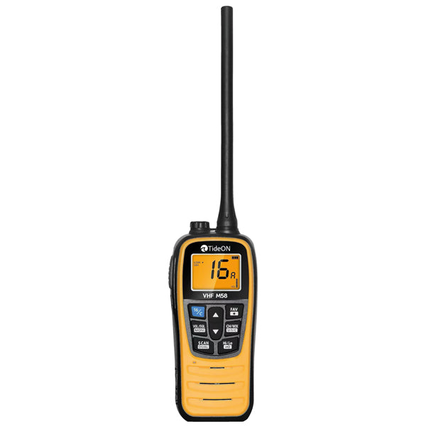 Tideon VHF M58, håndholdt, flyder IPX7, 5W