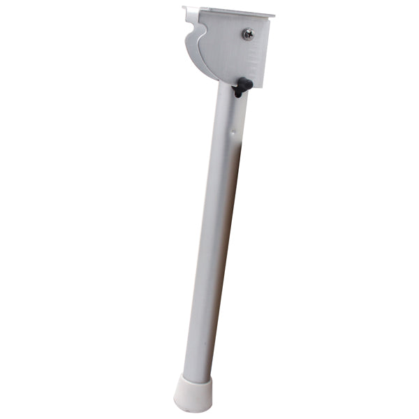 Bordben, support beslag i aluminium 67cm