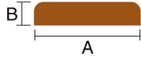 Roca kantlist teak