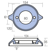 Tecnoseal Aq-drev zinkring