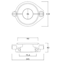 Tecnoseal Zinkring 2-delt for volvo drev