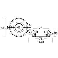 Tecnoseal zinkring 2-delt for volvo drev 3888305
