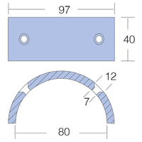 Tecnoseal zink gori ringanode, 2 bl.sd.