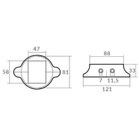 Tecnoseal Lombardini sejldrev zink (9135033)