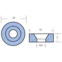 Tecnoseal Zinkanode tohatsu 7-140 hk