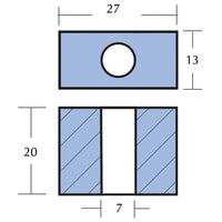 Tecnoseal Zinkanode tohatsu/mercury