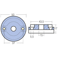 Tecnoseal Zinkanode vetus bovpropel kgf 35