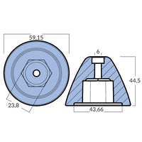 Tecnoseal Zinkanode quick bovpropel btq 300 (tq30000)