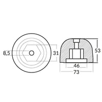 Tecnoseal Zinkanode Sidepower/Sleipner (501180)