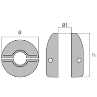 1852 Zink Akselanode