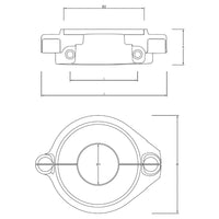 1852 Zinkring 2-delt for Volvo drev