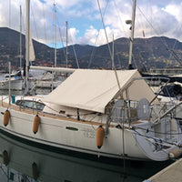 Nettuno Cagnaro bom solsejl 160x160cm hvid