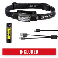 Coast WPH30R vandtæt genopladelig pandelampe 1200 lumen