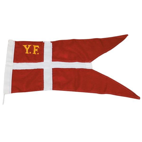 1852 yachtflag syet & med Ø3mm 25cm snor