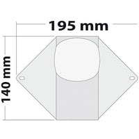 Led toplanterne 2w/dæklys 4x1w, 12/24v indtil 20m