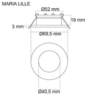 Casolux Maria lille 3000K 10-32v