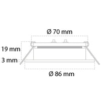 Casolux Maria stor med touch 3000K 10-32v