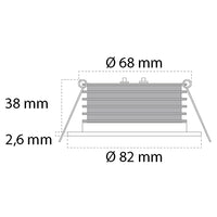 Casolux Malou RF stål 10-32V