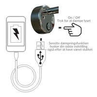 Casolux Mary Wall væglampe RF stål 3000K 10-30v