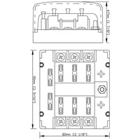 Bep sikringsholder 12/24v 6stk