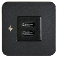 Scanstrut Tile indbygningstik USB-C & USB-C sort