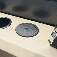 AquaAmp 100 rund trådløs lader 12V Qi2