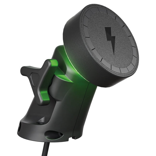 AquaAmp 600 LED armmonteret trådløs mobil oplader 12V Qi2