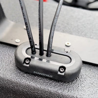 ScanStrut Dæksgennemføring til 4 x <15mm ledninger, sort