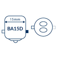 Nauticled bajonet BA15D Ø19x33mm 10-35vdc 1,4/10W